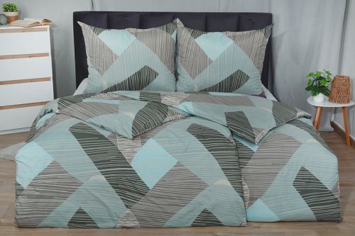 Obliečky z mikrovlákna s bavlneným efektom ZERINA šedé