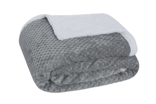 Obojstranná deka NADA svetlo šedá