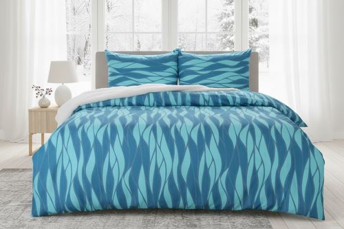 Zimné Obliečky mikrosatén MERINA tyrkysové