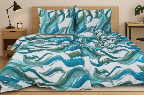 Bavlnené obliečky PLUS MALVA tyrkysové