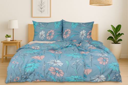 Bavlnené obliečky PLUS IZA modré