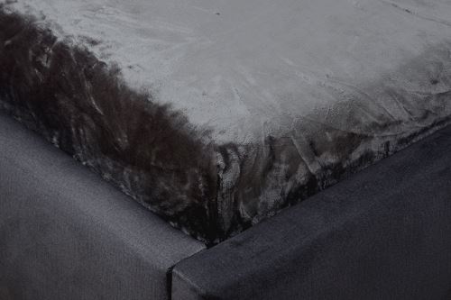 Prestieradlo mikroplyš MOA 90x200 cm tmavo šedé