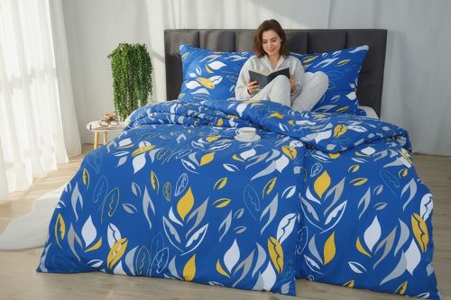 Obliečky mikrosatén REZILA modré