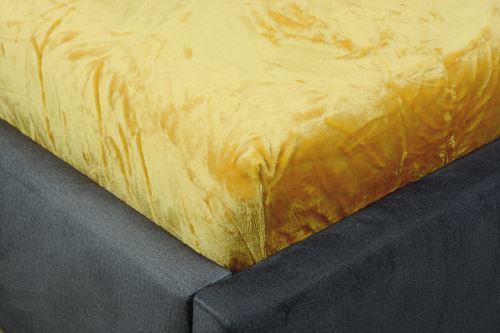 Prestieradlo mikroplyš MOA 90x200 cm zlaté