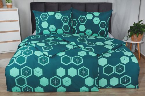 Obliečky mikrosatén VINKA tyrkysové