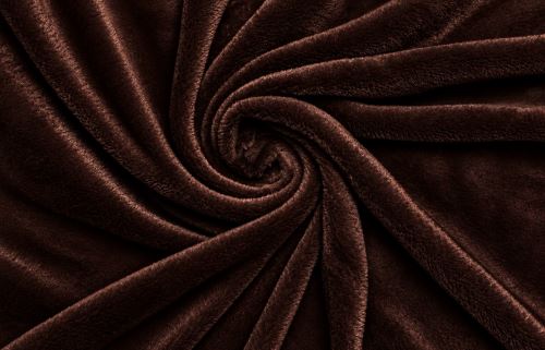 Mikroplyšové prestieradlo TOP tmavo hnedé 200x220 cm (1)
