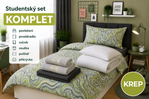 Študentský set KOMPLET VIRA limetkový