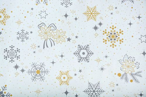 PVC obrus VIANOČNÝ KÚZLO zlatý