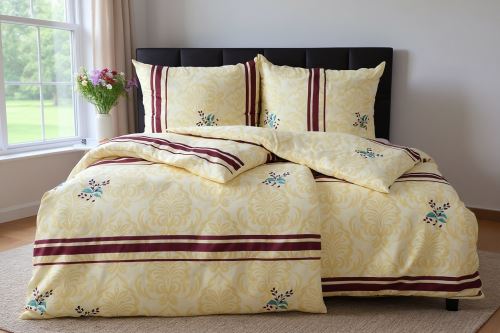 Bavlnené obliečky BASIC LAGIRI vínové