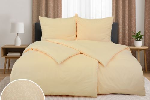 Obliečky DAMAŠOK mikro STOLA pieskové