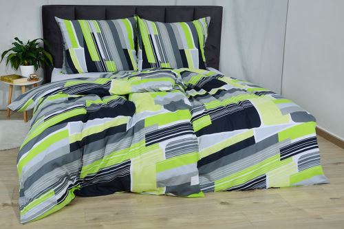 Bavlnené obliečky BASIC MADALA limetkové