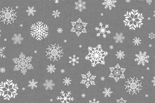 PVC obrus VIANOČNÁ VLOČKA strieborný 120 x 140 cm