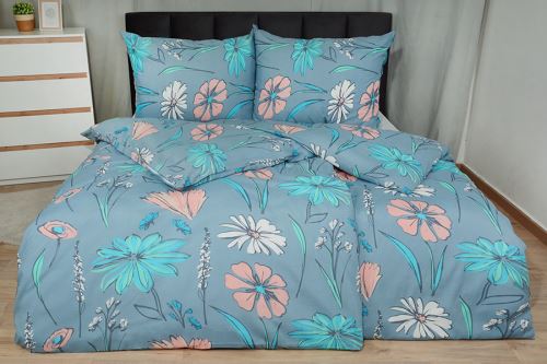 Bavlnené obliečky PLUS predľžené IZA modré