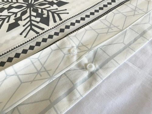 Zimné Bavlnené obliečky PREMIUM RINA šedé (2)