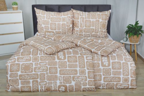 Bavlnené obliečky PLUS MOSTALA hnedé