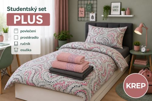 Študentský set PLUS VIRA malinový