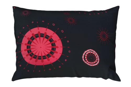 Obliečky z mikrovlákna s bavlneným efektom LELA malinové (4)