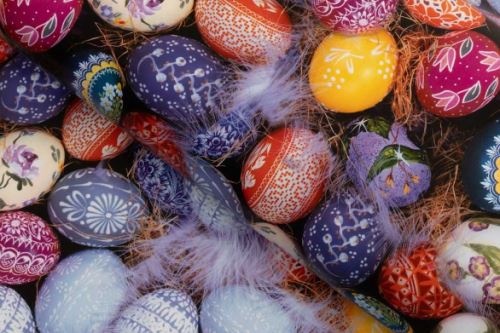 PVC obrus VEĽKONOČNÉ KRASLICE 140x160 cm