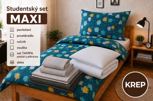 Študentský set MAXI TULIPA petrolejový
