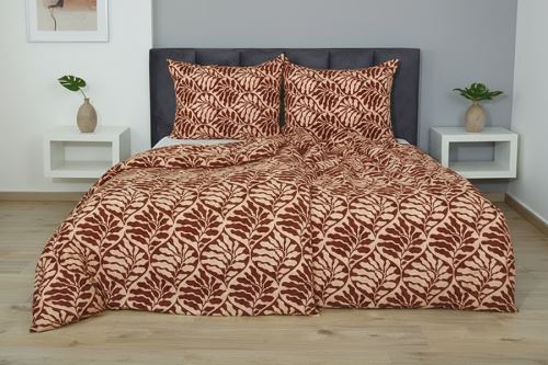 Obliečky z mikrovlákna s bavlneným efektom LONA hnedé