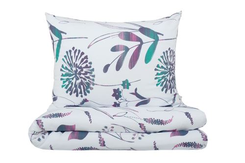 Obliečky MUŠELÍN mikro SINA fialovoružové (3)