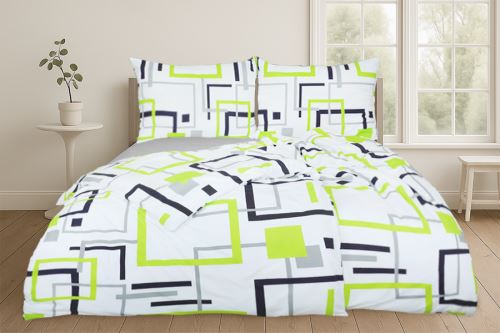 Obliečky flanel mikro 4dielne BILETA limetkové