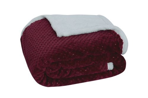 Obojstranná deka NADA vínová