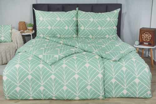 Krepové povlečení PLUS RENELA zelené