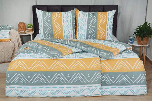 Krepové obliečky PLUS predľžené KOMA okrové