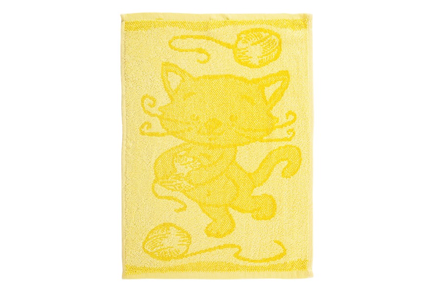 Detský uterák MAČIČKA žltý