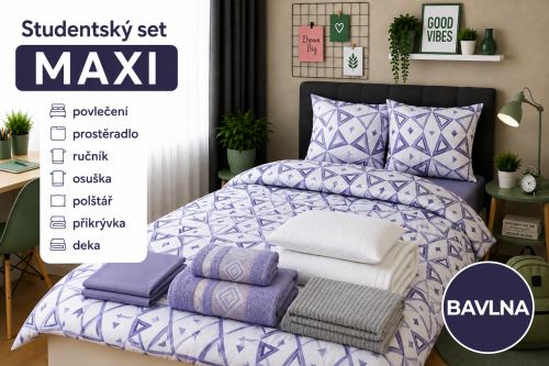 Študentský set MAXI TRIA fialový