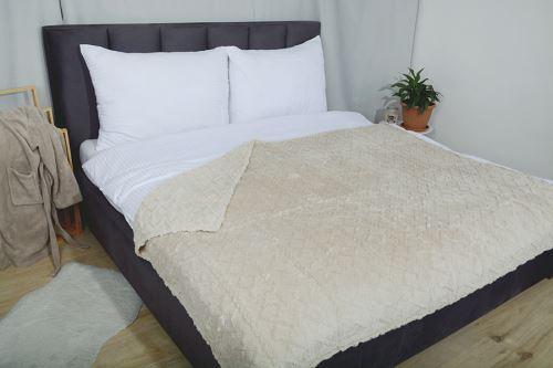 Mikroflanelová deka MODA béžová 150x200 cm (1)