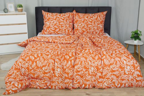 Bavlnené obliečky BASIC 4dielne LISA tehlové (6)