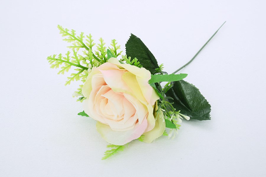 Umelé kvety RUŽE bieloružová