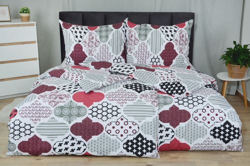 Obliečky flanel mikro OLETA vínové