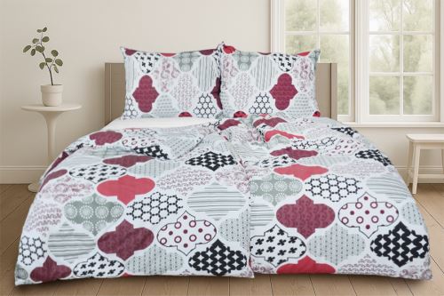 Obliečky flanel mikro 4dielne OLETA vínové