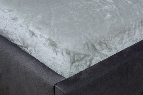 Prestieradlo mikroplyš MOA 180x200 cm strieborné