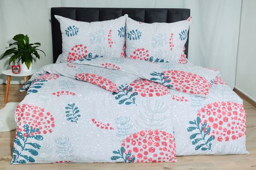 Bavlnené obliečky PLUS predľžené AMELIE šedé (4)