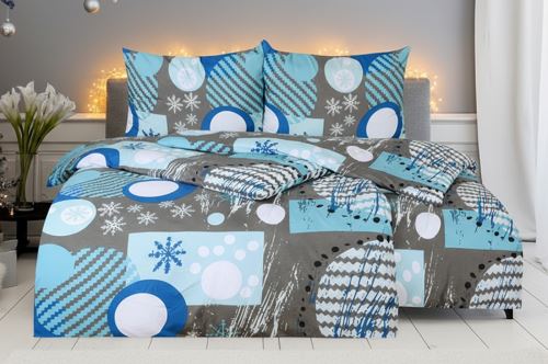 Zimné Obliečky mikrosatén VICONA modré