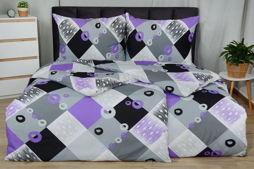 Bavlnené obliečky BASIC TALONA fialové