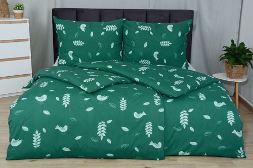 Bavlnené obliečky PLUS MADARA zelené