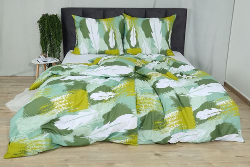 Bavlnené obliečky BASIC 4dielne VALEMA limetkové