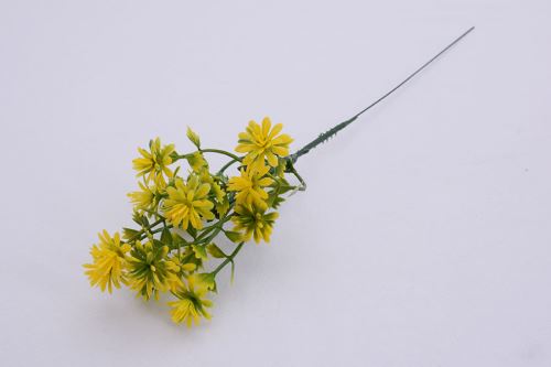 Umelá TRÁVA drobné kvety žltá