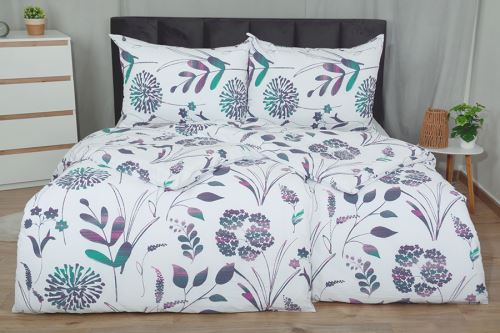 Obliečky MUŠELÍN mikro SINA fialovoružové (7)