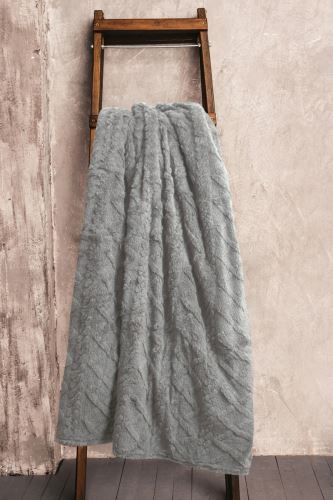Mikroflanelová deka MODA tmavo šedá 150x200 cm (4)