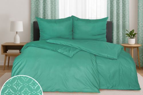 Obliečky DAMAŠOK mikro predľžené MEKA zelené (1)