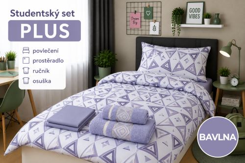 Študentský set PLUS TRIA fialový