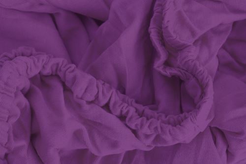 AKCIA! Jersey prestieradlo EKONOM 90x200 cm fialové