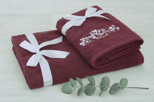 Set uteráka a osušky LIPTO vínový
