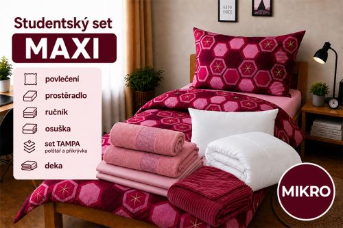 Študentský set MAXI VINKA vínový